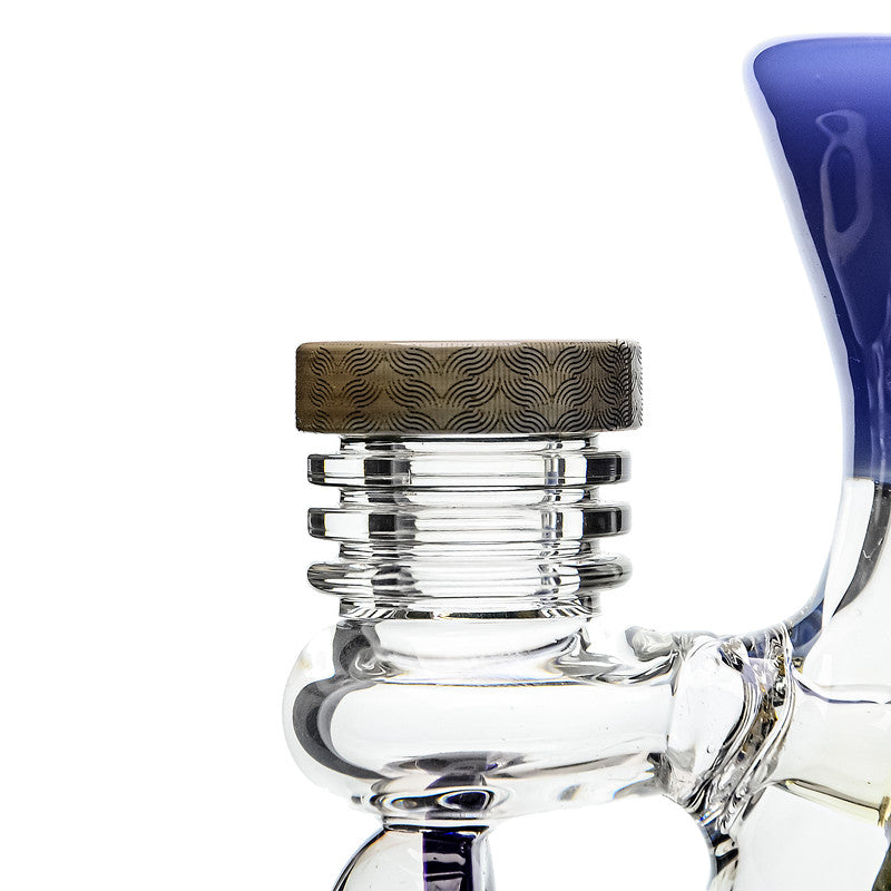 DEEP SANDBLASTED US COLOR STEEL MAN GLASS WATER PIPE GLASS BONG| BOROTECH | US WAREHOUSE