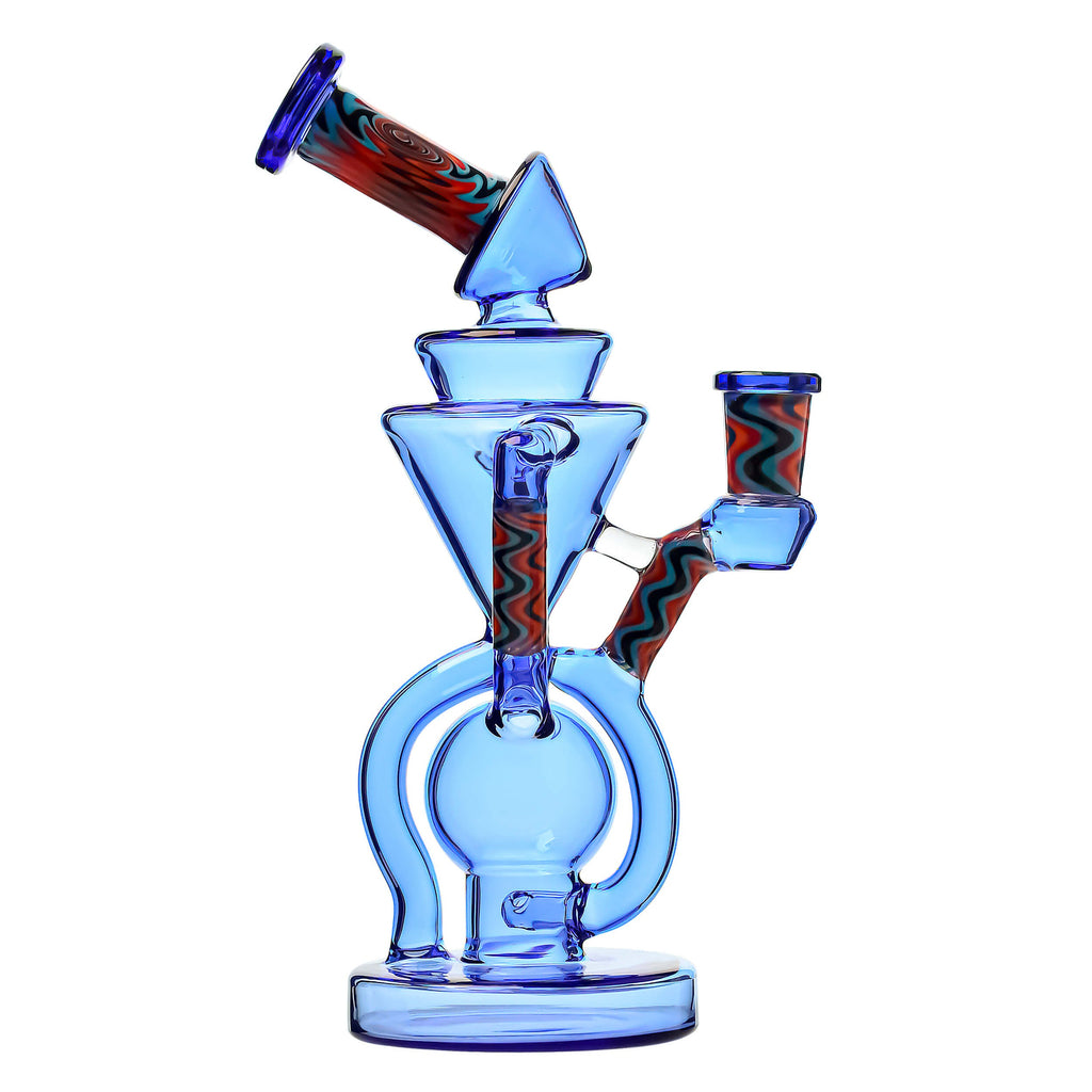 8.6 Inch WIGWAG Water Pipe Recycler Dab Rig
