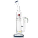 Wigwag Glass Water Pipe Glass Bong with Kingstem Perc | Borotech | US WAREHOUSE