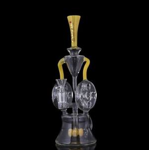 DUAL SWISS DISK GLASS WATER PIPE RECYCLER | DAB RIG | BOROTECH