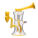 6.5inch Hand Crafted US COLOR  Water Pipe with Opal| MINI Recycler Dab Rig
