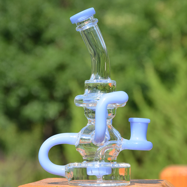 Recycler Glass Water Pipe DAB RIG | TOKE TECH