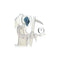 DeathGod Grim Reaper glass water pipe dab rig with opal marble | Calibear | US WAREHOUSE