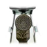 DEEP SANDBLASTED US COLOR RAMESSES II GLASS WATER PIPE GLASS BONG
