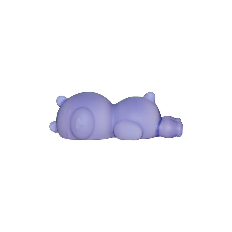 Multi Color Sandblasted Bear design Glass hand pipe