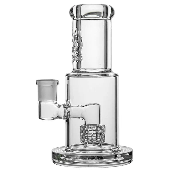 9mm thick MINI STRAIGHT TUBE GLASS BONG WITH MATRIX PERC | US WAREHOUSE