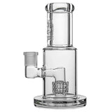 9mm thick MINI STRAIGHT TUBE GLASS BONG WITH MATRIX PERC