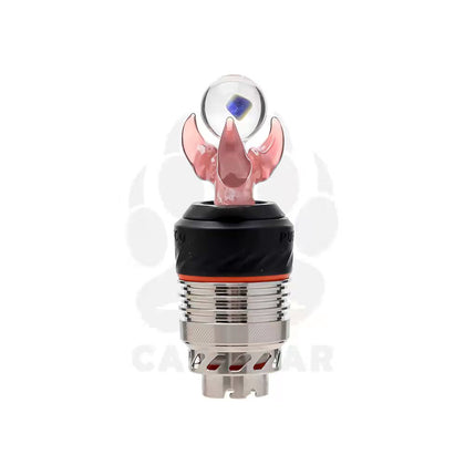 US Colored Puffco 3DXL Glass Carb Cap with Encased Opal