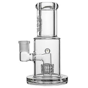 9mm thick MINI STRAIGHT TUBE GLASS BONG WITH MATRIX PERC