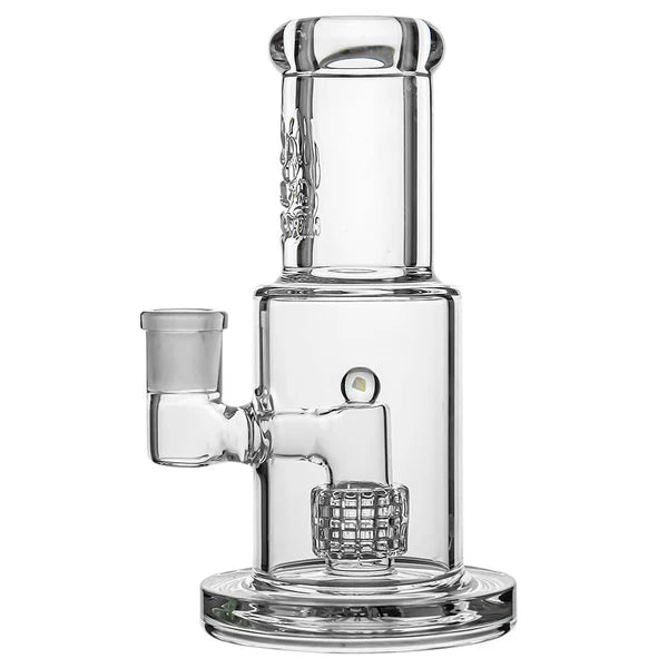 9mm thick MINI STRAIGHT TUBE GLASS BONG WITH MATRIX PERC | US WAREHOUSE