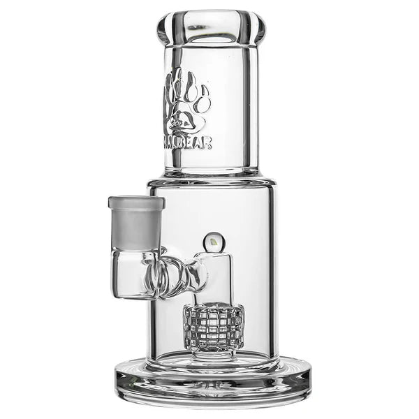 9mm thick MINI STRAIGHT TUBE GLASS BONG WITH MATRIX PERC | US WAREHOUSE