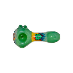 Double Wag Cap Spoon Glass Hand Pipes | US WAREHOUSE