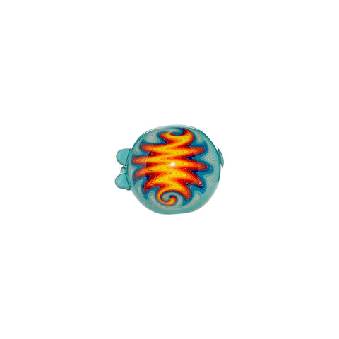 GB Double Wag Cap Spoon Glass Hand Pipes
