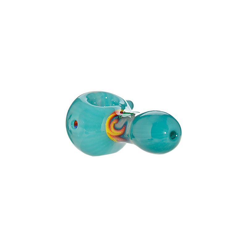 Double Wag Cap Spoon Glass Hand Pipes | US WAREHOUSE
