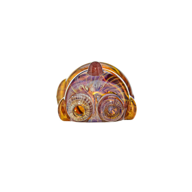 US Color Double Maitai Bear Design Glass Hand Pipe