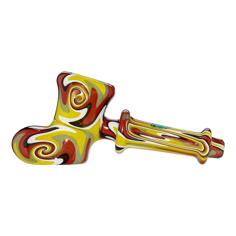 GB WIGWAG GLASS HAND PIPE  | US WAREHOUSE