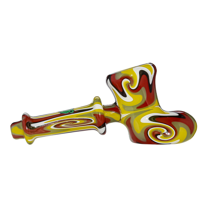 GB WIGWAG GLASS HAND PIPE  | US WAREHOUSE