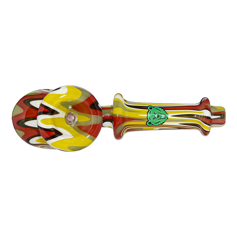 GB WIGWAG GLASS HAND PIPE  | US WAREHOUSE