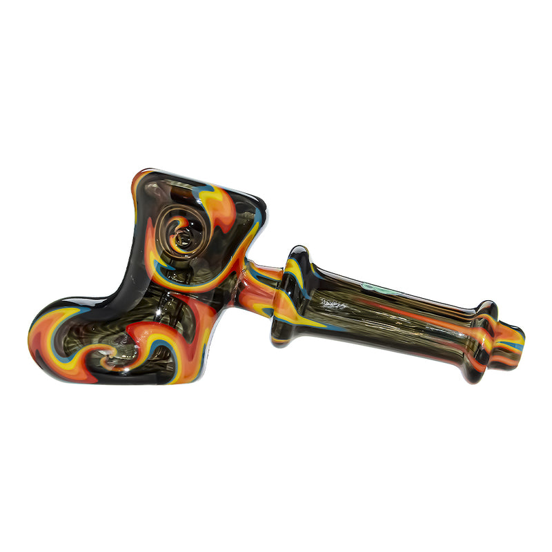 GB WIGWAG GLASS HAND PIPE  | US WAREHOUSE