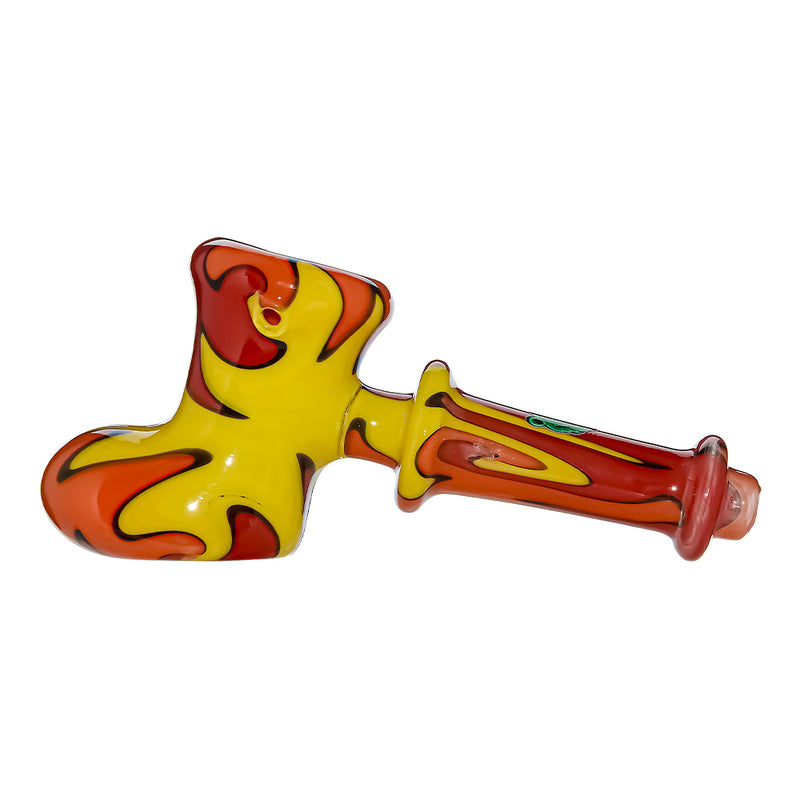 GB WIGWAG GLASS HAND PIPE  | US WAREHOUSE