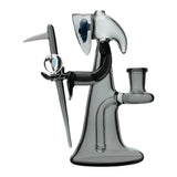 CALIBEAR REAPER RIG WITH REMOVABLE SCYTHE DABBER-Premium borosilicate glass dab rig from Calibear Glass. Ideal for dabbing, providing smooth hits and durability. Shop high-quality dab rigs, water pipes, bongs, erig glasses and glass smoking accessories at Calibear Glass. Elevate your smoking experience with a durable and stylish glass dab rig. Free shipping on all orders