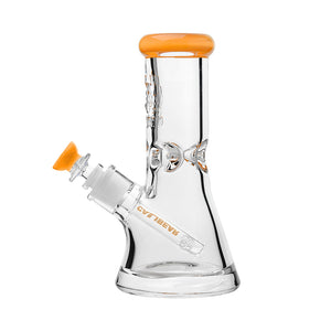 8INCH 9MM Thick Beaker GLASS BONG with colored bowl