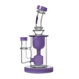 Calibear Glass clear Torus dab rig featuring a Seed of Life percolator and Klein recycler design.
