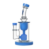 Calibear Glass clear Torus dab rig featuring a Seed of Life percolator and Klein recycler design.
