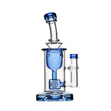 Calibear Glass clear Torus dab rig featuring a Seed of Life percolator and Klein recycler design.