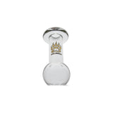 Calibear Curve Flow Sidecar glass attachment for Dr. Dabber Switch 2 featuring color-shifting Chameleon Pink glass and matrix percolator.