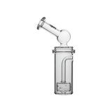 Calibear Curve Flow Sidecar glass attachment for Dr. Dabber Switch 2 featuring color-shifting Chameleon Pink glass and matrix percolator.