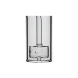 Calibear Curve Flow Sidecar glass attachment for Dr. Dabber Switch 2 featuring color-shifting Chameleon Pink glass and matrix percolator.