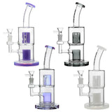 BORO Glass Popular Dab Rig with Double-Layer Perc Handcrafted Borosilicate Glass Main product view showing precision borosilicate glass craftsmanship