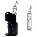 Calibear Fab Torus Incycler Glass Attachment (Clear) shown installed on Dr. Dabber Switch Go alongside the standalone Tri-Seed Perc glass attachment