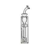 Calibear Fab Torus Incycler Glass Attachment (Clear) with Tri-Seed Perc, internal recycling chamber and curved mouthpiece for Dr. Dabber Switch Go