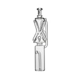 Calibear Hourglass Recycler Glass Attachment for Dr. Dabber Switch Go with hourglass recycler chamber and clear borosilicate glass