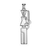 Calibear Clear Klein Recycler Glass Attachment for Dr. Dabber Switch Go with recycler chamber and clear borosilicate glass