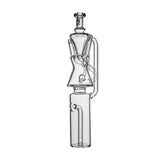 Calibear Clear Klein Recycler Glass Attachment for Dr. Dabber Switch Go with recycler chamber and clear borosilicate glass