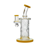 Calibear Premium Wall Perc Dab Rig W/ Opal Handcrafted Borosilicate Glass Gallery showcase view 11 highlighting functional glass details