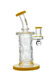 Calibear Premium Wall Perc Dab Rig W/ Opal Handcrafted Borosilicate Glass Gallery showcase view 12 highlighting functional glass details