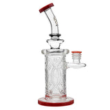 Calibear Premium Wall Perc Dab Rig W/ Opal Handcrafted Borosilicate Glass Installed profile view showing exact device fitment