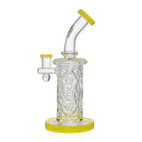 Calibear Premium Wall Perc Dab Rig W/ Opal Handcrafted Borosilicate Glass Gallery showcase view 5 highlighting functional glass details