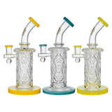 Calibear Premium Wall Perc Dab Rig W/ Opal Handcrafted Borosilicate Glass Main product view showing precision borosilicate glass craftsmanship