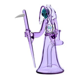 Calibear Reaper Rig W/ Removable Scythe Dabber & Shinning Opal Handcrafted Borosilicate Glass Gallery showcase view 14 highlighting functional glass details