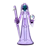 Calibear Reaper Rig W/ Removable Scythe Dabber & Shinning Opal Handcrafted Borosilicate Glass Gallery showcase view 15 highlighting functional glass details