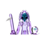 Calibear Reaper Rig W/ Removable Scythe Dabber & Shinning Opal Handcrafted Borosilicate Glass Gallery showcase view 19 highlighting functional glass details