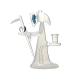 CALIBEAR REAPER RIG WITH REMOVABLE SCYTHE DABBER-Premium borosilicate glass dab rig from Calibear Glass. Ideal for dabbing, providing smooth hits and durability. Shop high-quality dab rigs, water pipes, bongs, erig glasses and glass smoking accessories at Calibear Glass. Elevate your smoking experience with a durable and stylish glass dab rig. Free shipping on all orders