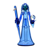 Calibear Reaper Rig W/ Removable Scythe Dabber & Shinning Opal Handcrafted Borosilicate Glass Gallery showcase view 5 highlighting functional glass details
