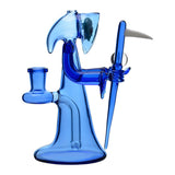 Calibear Reaper Rig W/ Removable Scythe Dabber & Shinning Opal Handcrafted Borosilicate Glass Gallery showcase view 6 highlighting functional glass details