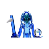 Calibear Reaper Rig W/ Removable Scythe Dabber & Shinning Opal Handcrafted Borosilicate Glass Gallery showcase view 9 highlighting functional glass details